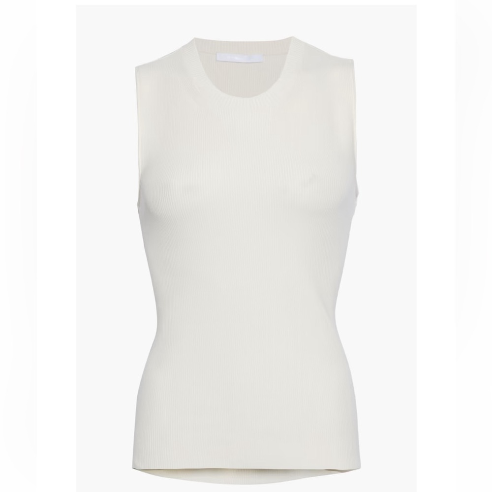 Helmut Lang cutout ribbed-knit tank